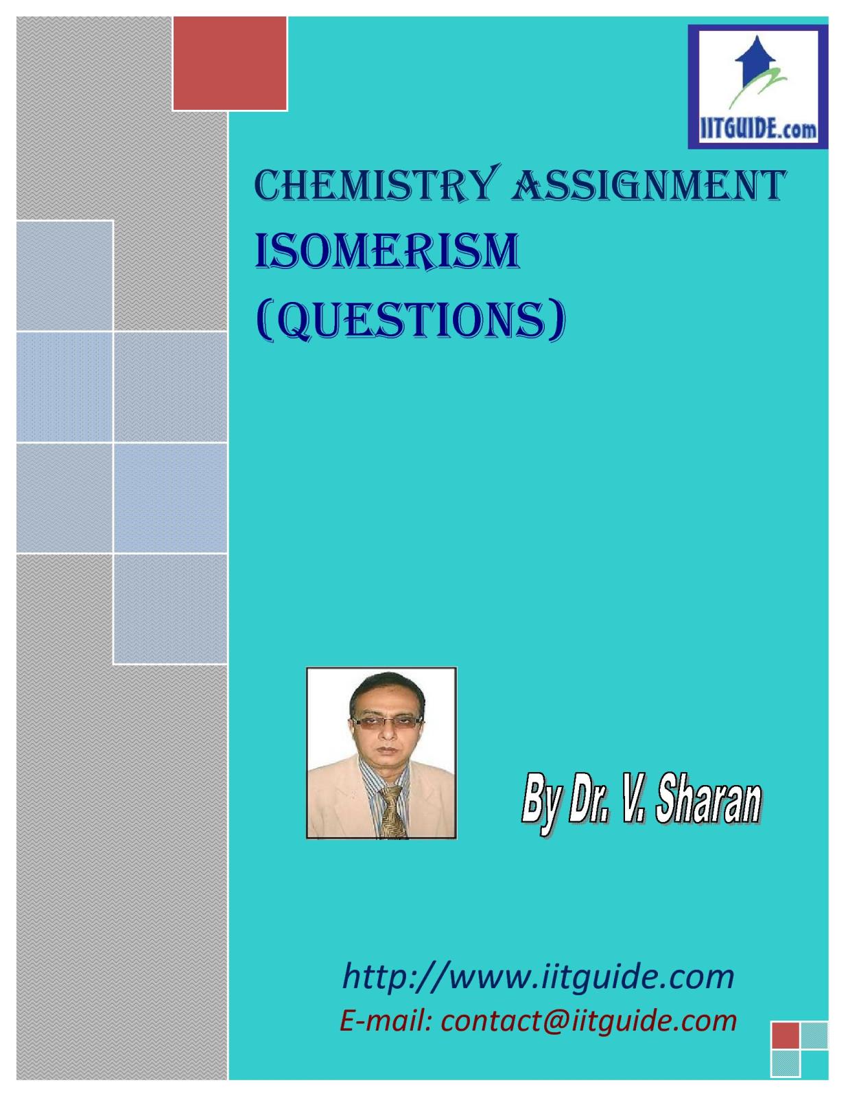 IIT JEE Main Advanced Chemistry Problems - Isomerism