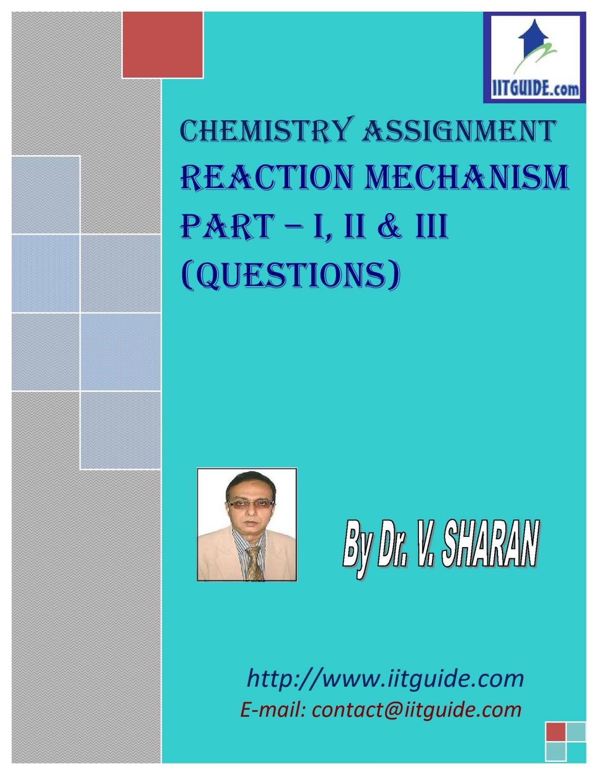 IIT JEE Main Advanced Chemistry Problems - Reaction Intermediate