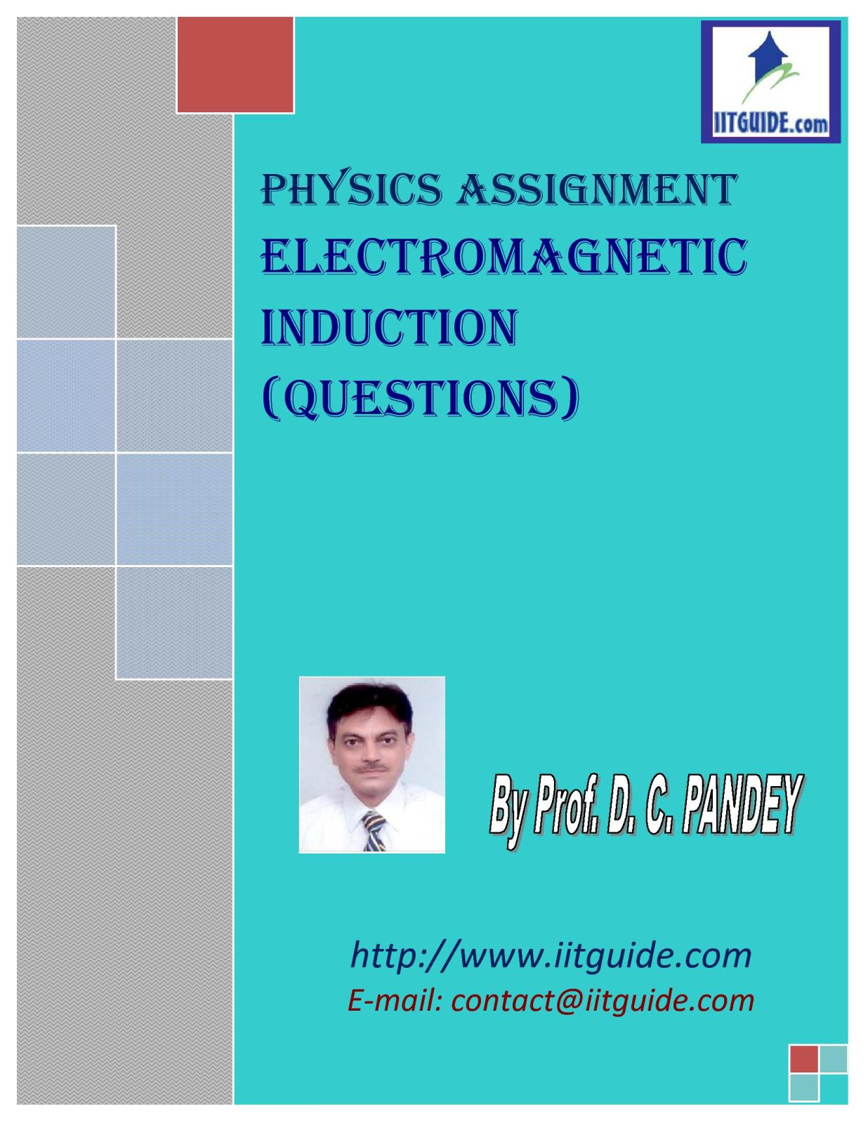 IIT JEE Main Advanced Physics Problems - Electromagnetic Induction