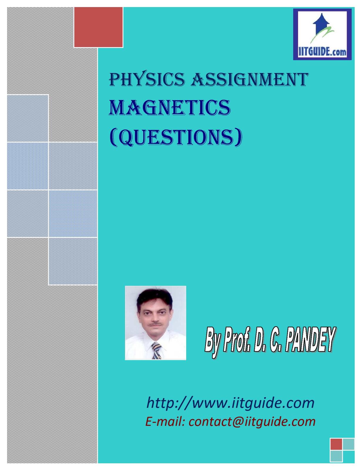 IIT JEE Main Advanced Physics Problems - Magnetics