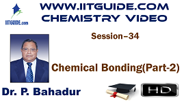 IIT JEE Main Advanced Coaching Online Class Video Chemistry - Chemical Bonding 2