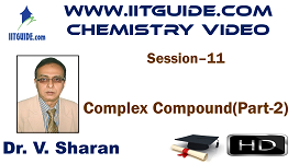 IIT JEE Main Advanced Coaching Online Class Video Chemistry – Complex Compound 2