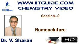 IIT JEE Main Advanced Coaching Online Class Video Chemistry – Nomenclature
