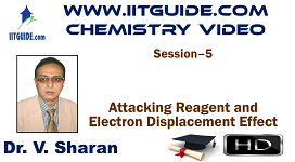 IIT JEE Main Advanced Coaching Online Class Video Chemistry – Attacking Reagent and Electron Displacement Effect 