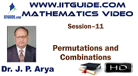 IIT JEE Main Advanced Coaching Online Class Video Math - Permutations and Combinations