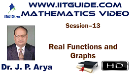 IIT JEE Main Advanced Coaching Online Class Video Math - Real Functions and Graphs
