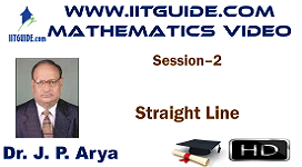 IIT JEE Main Advanced Coaching Online Class Video Math - Straight Line