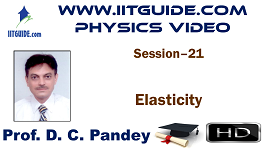 IIT JEE Main Advanced Coaching Online Class Video Physics - Elasticity
