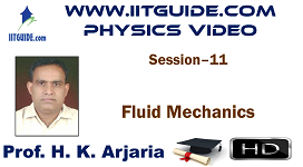 IIT JEE Main Advanced Coaching Online Class Video Physics - Fluid Mechanics